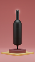 Chardonnay gold bottle umbrella