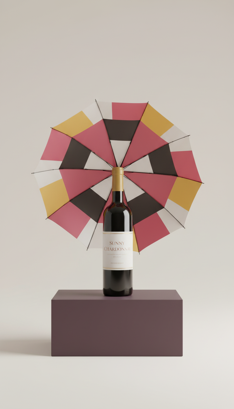 Rosé blush compact umbrella